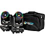 ColorKey Halo Spot 100 100W LED Moving Head Compact Spot with Halo 2-Pack Bundle with Carrying Bag