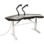 Argosy Halo.GE Plus Sit-Stand Workstation Desk With Original Hautelink Pattern Desktop