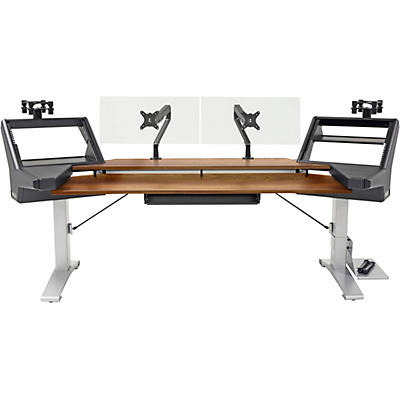 Argosy Halo.K88 Ultimate Keyboard Workstation Desk With Original Mahogany Veneer Desktop