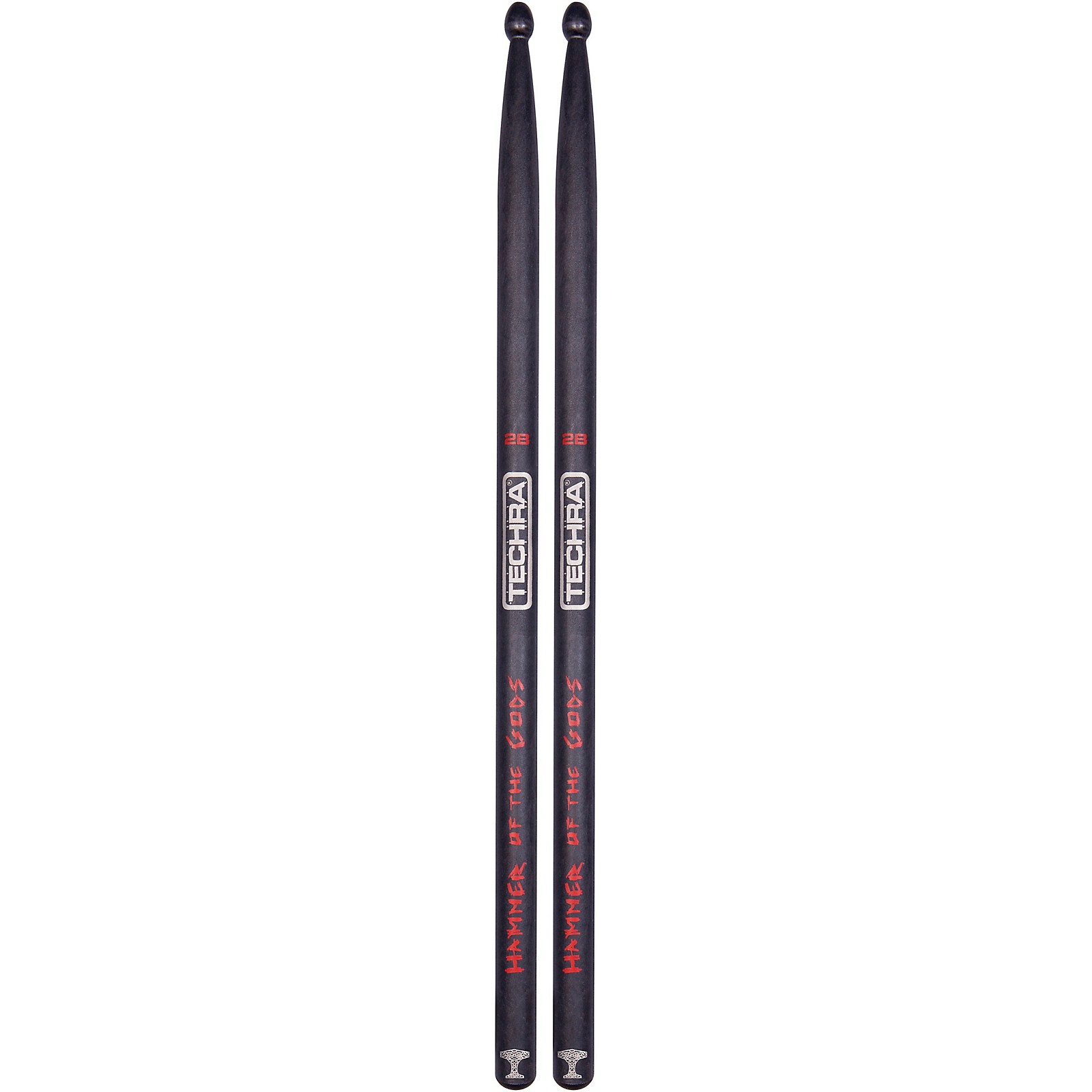 TECHRA Hammer of the Gods Carbon Fiber Drum Sticks 2B Musician's Friend