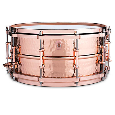 Ludwig Hammered CopperPhonic Snare Drum with Copper Hardware