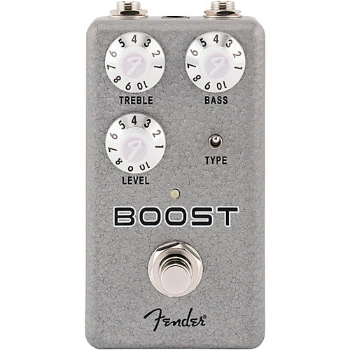 Fender Hammertone Boost Effects Pedal Gray and Black