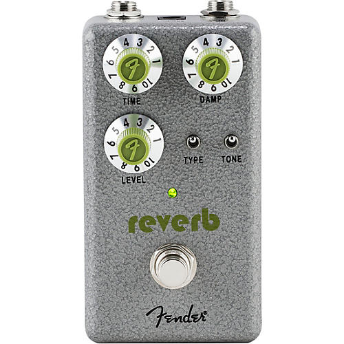 Fender Hammertone Reverb Effects Pedal Condition 1 - Mint Gray and Green