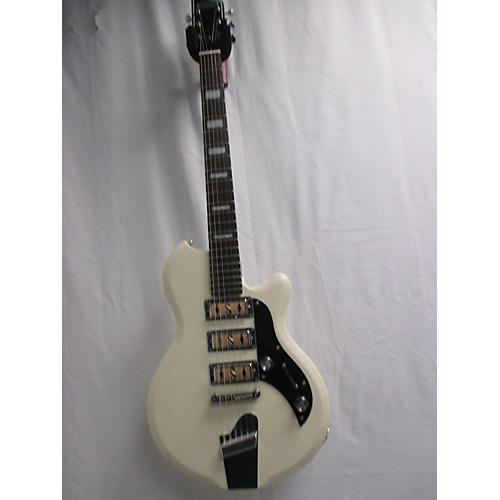 Supro Hampton Solid Body Electric Guitar White