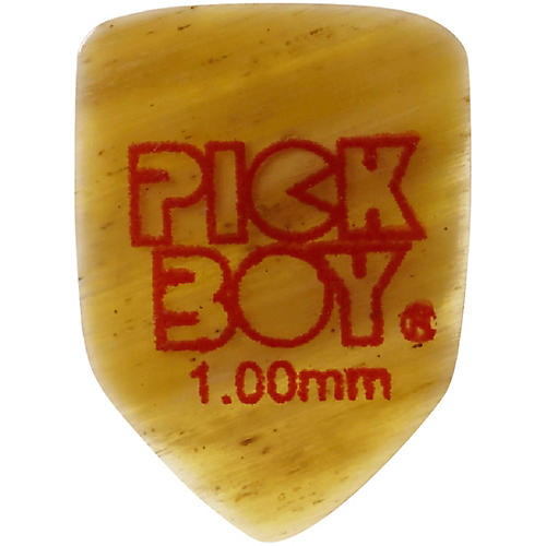 Pick Boy Hand-Crafted Natural Horn Homebase Guitar Pick 1.00 mm 1 Pack