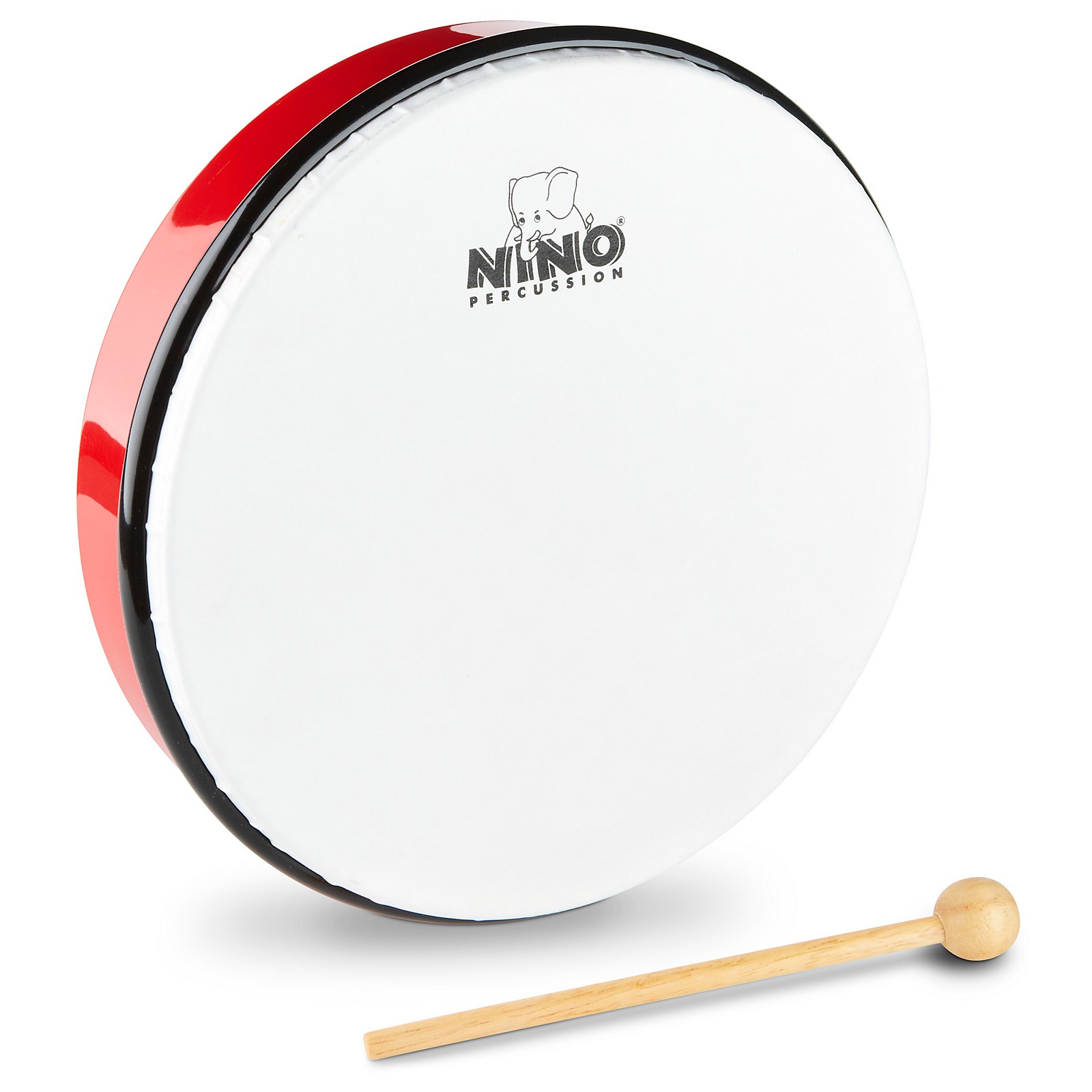 Nino Hand Drum with Beater Red 10 in. | Musician's Friend