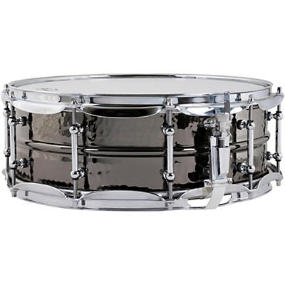 Ludwig Hand Hammered Black Beauty Snare Drum with Tube Style Lugs