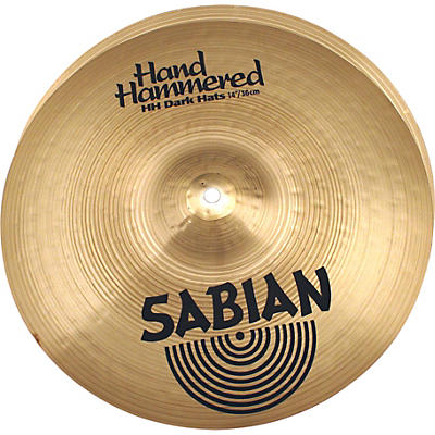Sabian Hand Hammered Dark Hi-Hat Cymbal Pair