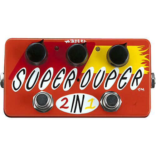 Hand-Painted Super Duper 2-in-1 Boost and Overdrive Guitar Effects Pedal