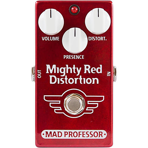 Hand Wired Mighty Red Distortion Guitar Effects Pedal