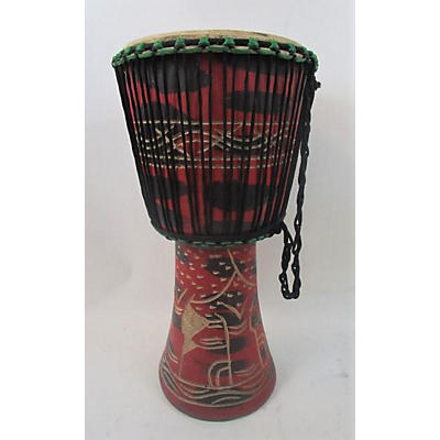 Miscellaneous Hand-carved Djembe 9.5in Djembe