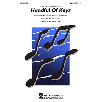 Hal Leonard Handful of Keys SATB arranged by John Leavitt