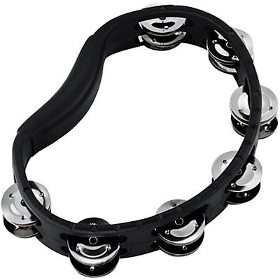 MEINL Handheld Guiro Tambourine With Double-Row Steel Jingles