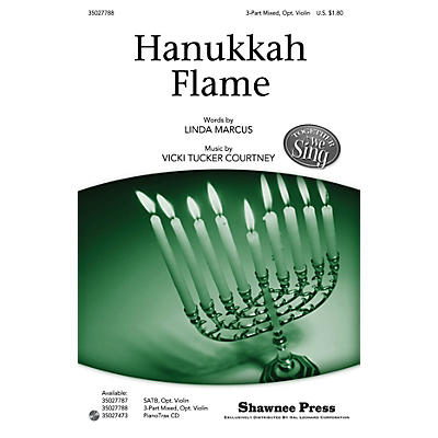 Shawnee Press Hanukkah Flame (Together We Sing Series) 3-PART MIXED composed by Vicki Tucker Courtney