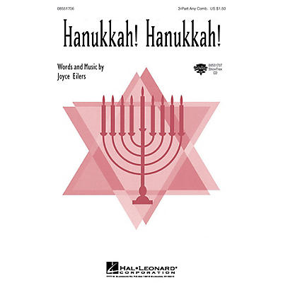 Hal Leonard Hanukkah! Hanukkah! 3 Part Any Combination composed by Joyce Eilers