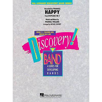 Hal Leonard Happy (from Despicable Me 2) Concert Band Level 1.5 by Pharrell Arranged by Michael Sweeney