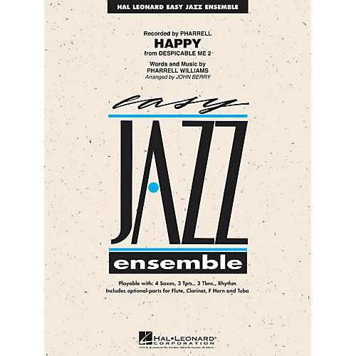 Hal Leonard Happy (from Despicable Me 2) Jazz Band Level 2 by Pharrell Arranged by John Berry