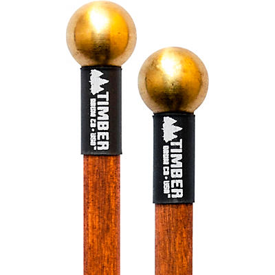Timber Drum Company Hard Brass Bell Mallets with Birch Handles