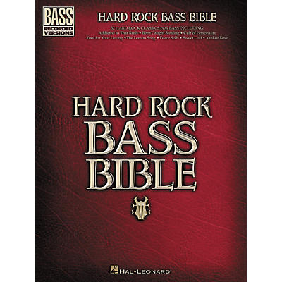 Hal Leonard Hard Rock Bible Bass Guitar Tab Songbook