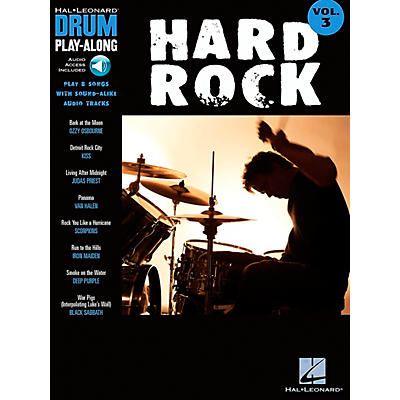 Hal Leonard Hard Rock Drum Play-Along Series Songbook with CD