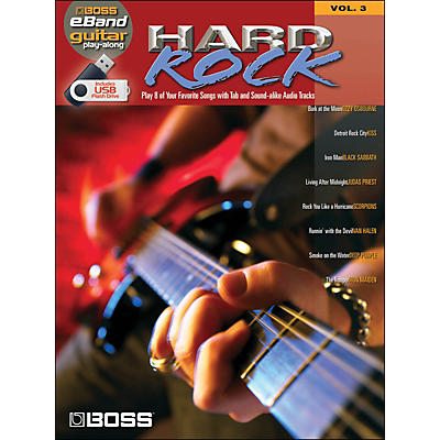 Hal Leonard Hard Rock Guitar Play-Along Volume 3 (Boss eBand Custom Book with USB Stick)