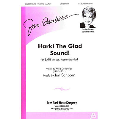 Fred Bock Music Hark! The Glad Sound! Handbell Acc Composed by Jan Sanborn