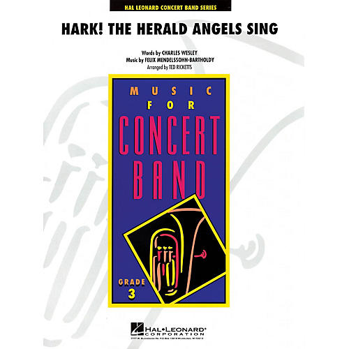 Hal Leonard Hark! The Herald Angels Sing - Young Concert Band Level 3 by Ted Ricketts