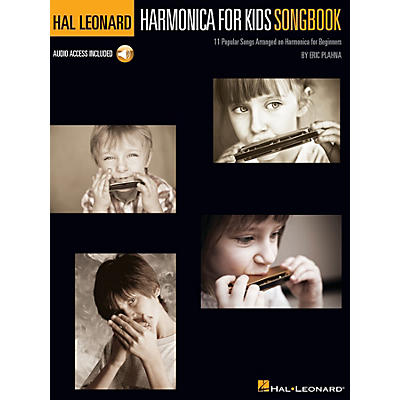 Hal Leonard Harmonica for Kids Songbook - 11 Popular Songs Arranged on Harmonica for Beginners Book/Online Audio