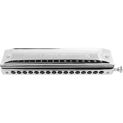 Harmonicas Deluxe Chromatic 64 Harmonica in Key of C