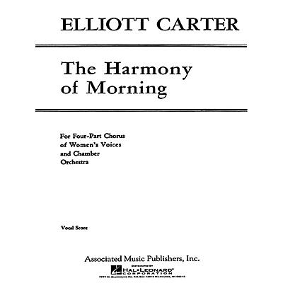 G. Schirmer Harmony Of Morning - SSAA/Pnovocal Score SSAA composed by E Carter