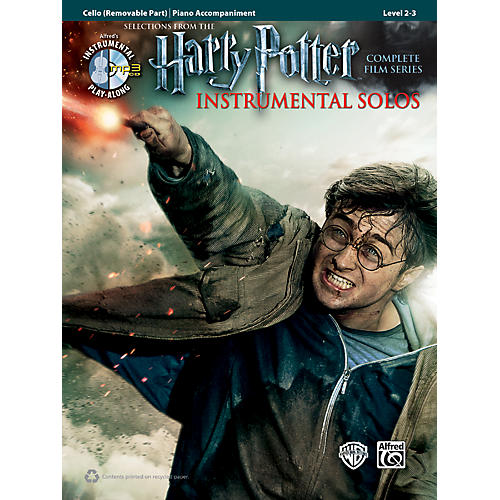 Alfred Harry Potter Instrumental Solos for Strings - Cello (Book/CD)