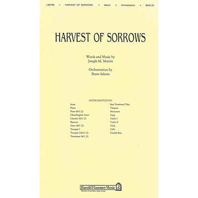 Shawnee Press Harvest of Sorrows Score & Parts composed by Joseph M. Martin