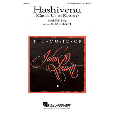 Hal Leonard Hashivenu (Cause Us to Return) 3 Part Any Combination arranged by John Leavitt