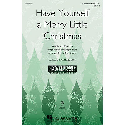 Hal Leonard Have Yourself a Merry Little Christmas (Discovery Level 2) VoiceTrax CD Arranged by Audrey Snyder