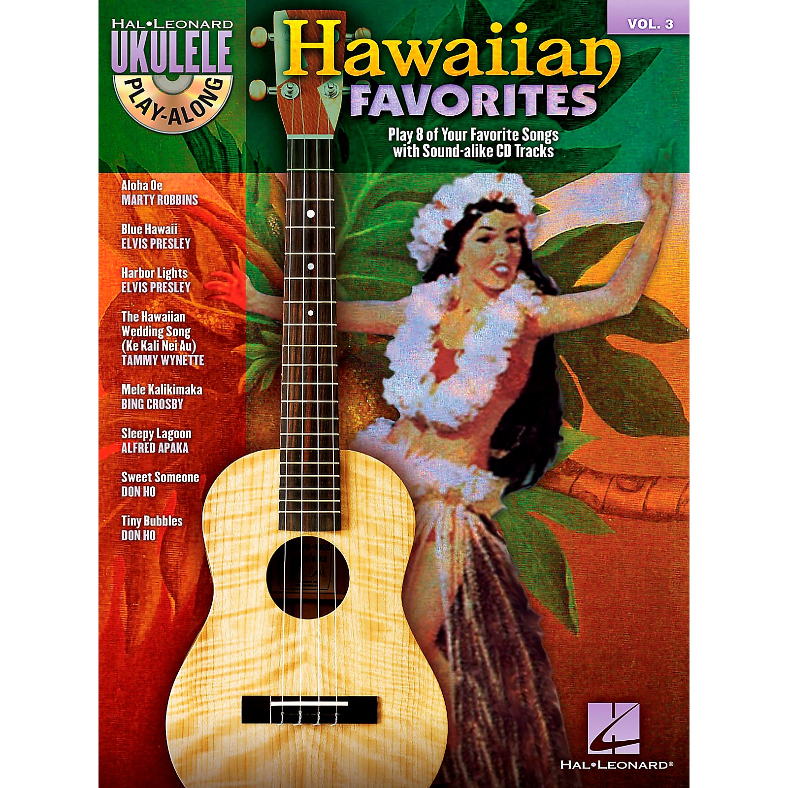 Hal Leonard Hawaiian Favorites Ukulele PlayAlong Vol. 3 (Book/CD