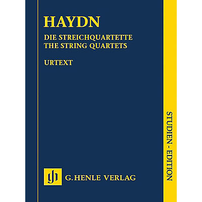 G. Henle Verlag Haydn: The String Quartets - Henle Study Scores Series, Edited by Sonja Gerlach