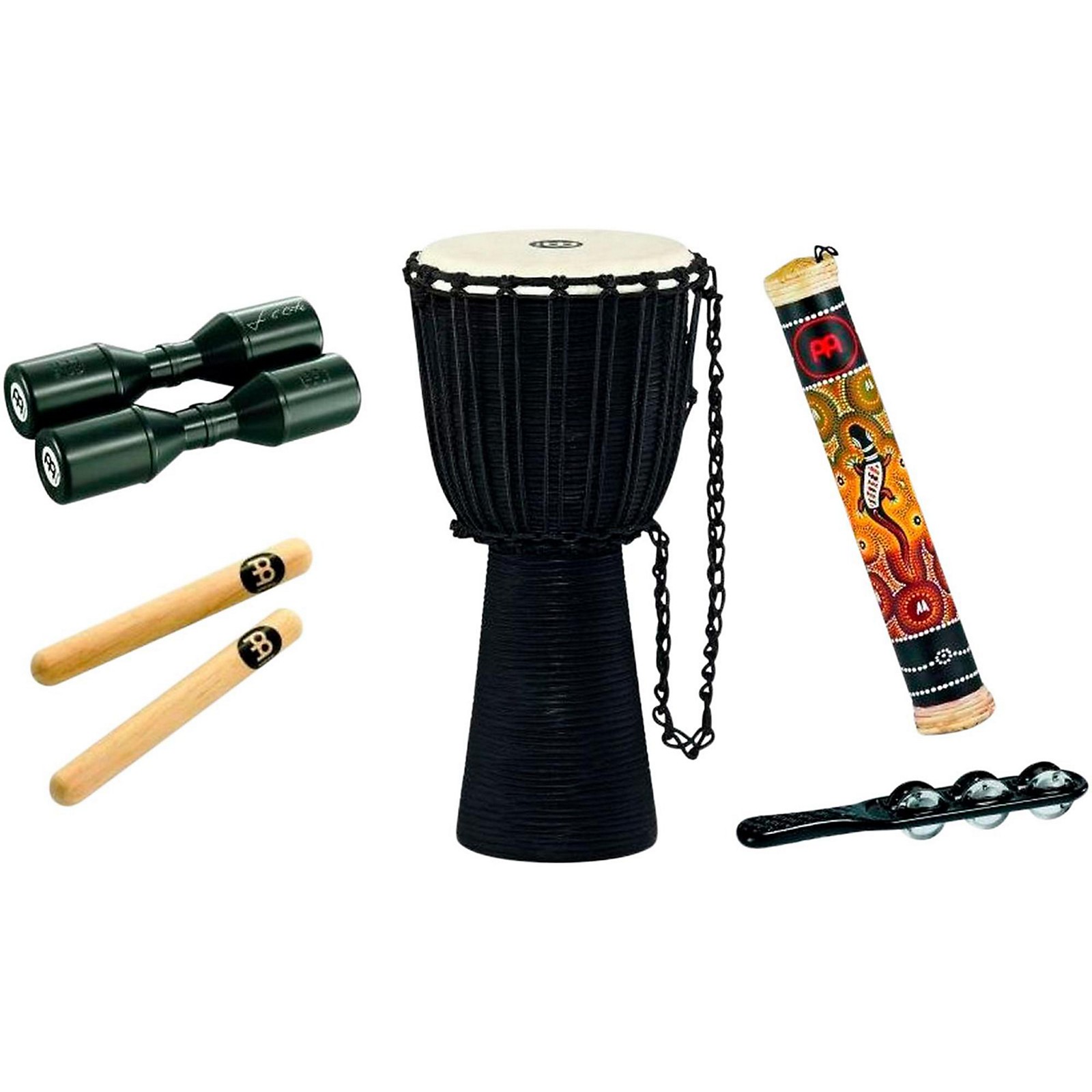 Meinl Headliner Djembe Percussion Pack with Free Shaker and Jingle Stick Musician's Friend