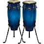 MEINL Headliner Series Wood Conga Pair with Basket Stands in Ocean Blue Burst