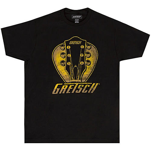Gretsch Headstock Pick Cotton T-Shirt X Large Black
