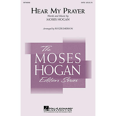 Hal Leonard Hear My Prayer 3-Part Mixed Arranged by Roger Emerson