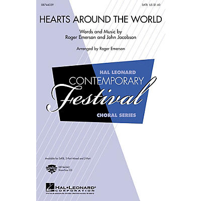 Hal Leonard Hearts Around the World 2-Part Composed by Roger Emerson, John Jacobson