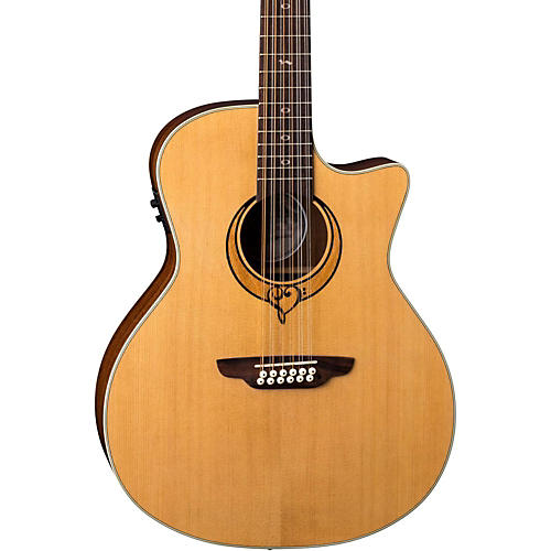 Luna Guitars Heartsong 12 String with USB Acoustic Electric Guitar Natural