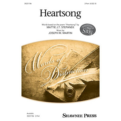 Shawnee Press Heartsong 2-Part composed by Joseph M. Martin