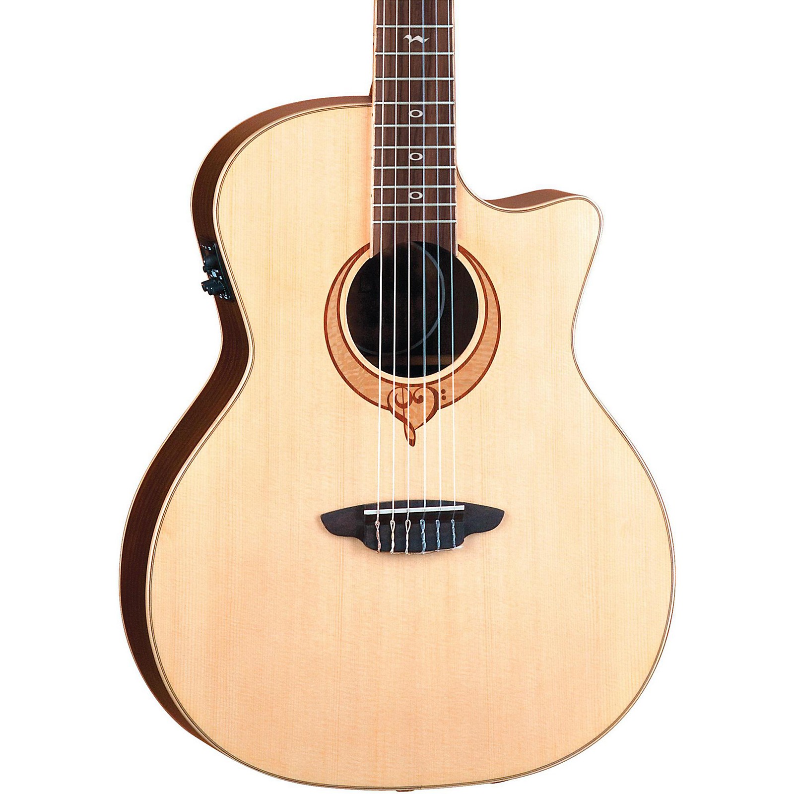 Luna Guitars Heartsong Nylon Acoustic Electric Guitar With USB