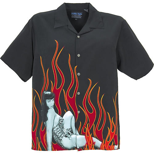 Heat Betty Page Microfiber Woven Shirt