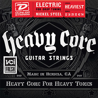 Dunlop Heavy Core Electric Guitar Strings - Heaviest Gauge