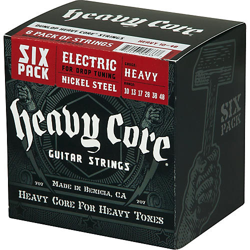 Heavy Core Electric Guitar Strings Heavy 6-Pack