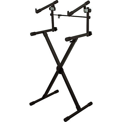 On-Stage Stands Heavy-Duty 2-Tier Keyboard X Stand