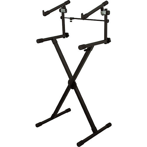 On-Stage Heavy-Duty 2-Tier Keyboard X Stand