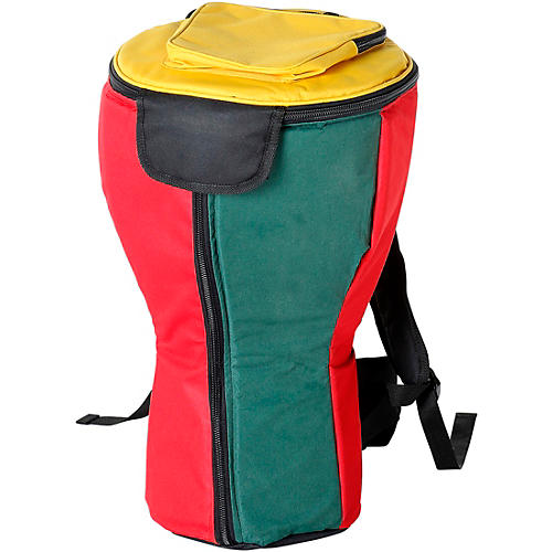 X8 Drums Heavy Duty Djembe Backpack Bag Extra Large Rasta